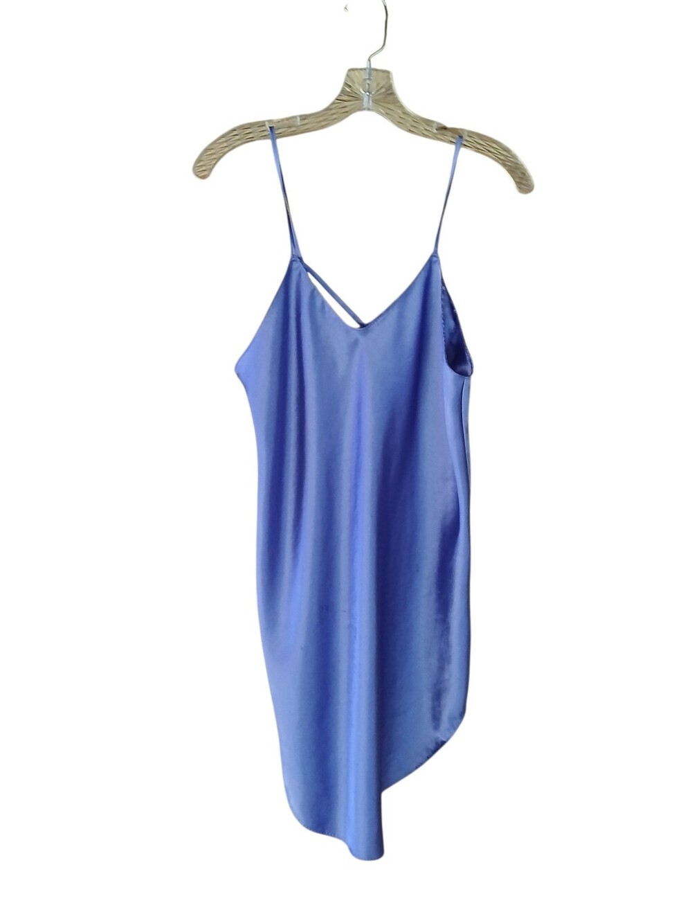 Maryann's Boutique Purple Satin Laced Back Nightgown Medium
